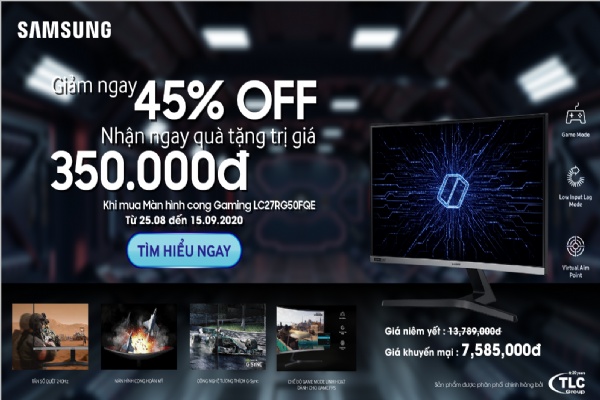 Samsung 27RG50 – lựa chọn số 1 cho các Game thủ