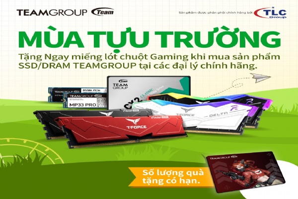 MUA BỘ NHỚ  RAM TEAM NHẬN NGAY BÀN DI CHUỘT