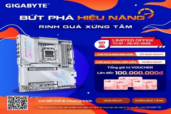 BỨT PHÁ HIỆU NĂNG – RINH QUÀ XỨNG TẦM CÙNG GIGABYTE!